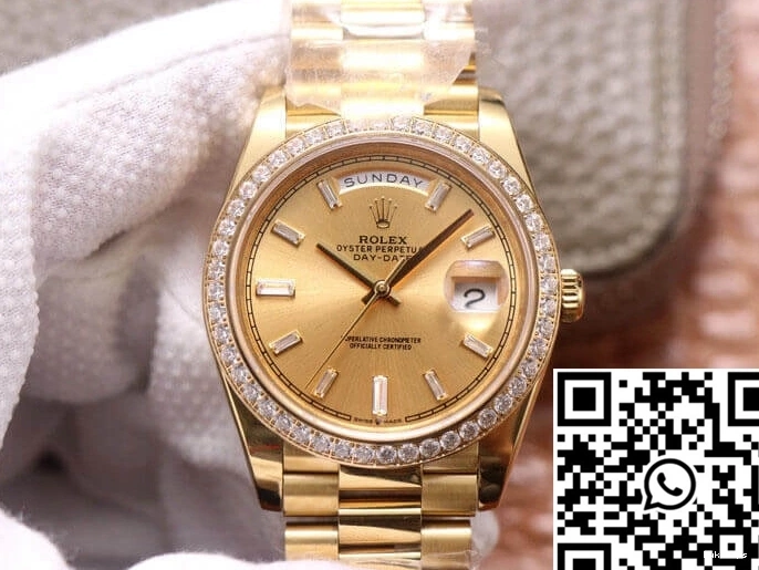 EW 18ct Date Day Factory Gold Rolex M228348RBR-0002 0205